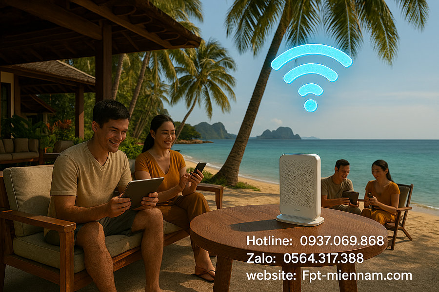 WiFi FPT Tại Kiên Hải: Nâng Tầm Trải Nghiệm Cho Resort Và Homestay