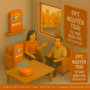 FPT Telecom Phường Nguyễn Trãi – Tư vấn miễn phí, Wi-Fi 6 cực mạnh
