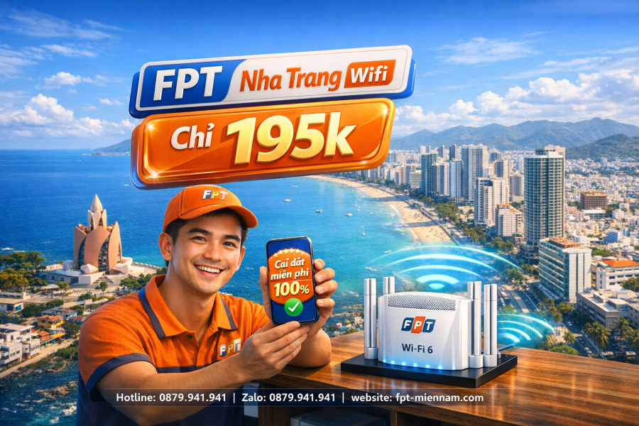 Bảng giá wifi FPT Nha Trang cập nhật mới nhất – Ưu đãi cực khủng