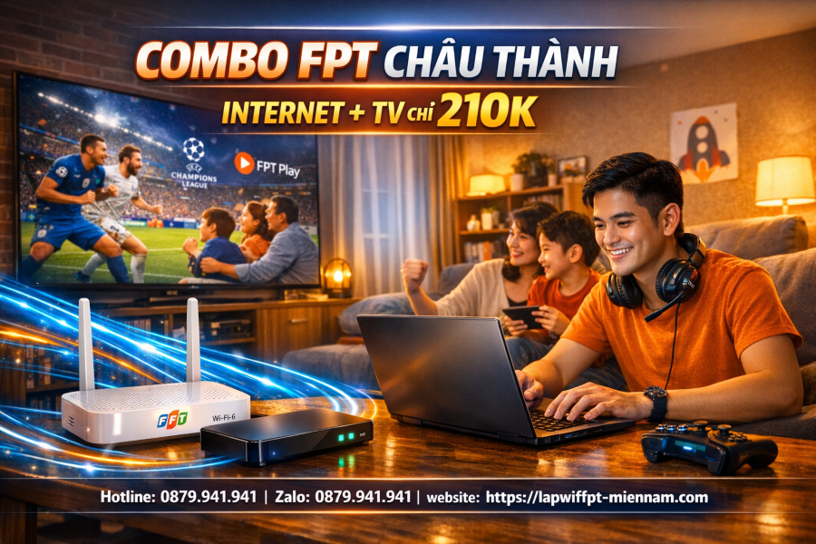 Combo FPT Châu Thành Internet + TV có đáng mua trong năm