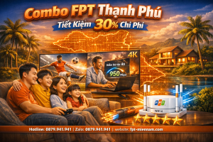 Combo Internet & Truyền hình FPT Thạnh Phú: Tiết kiệm chi phí, giải trí đỉnh cao
