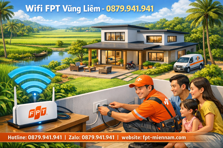 Đăng ký lắp Wifi FPT Vũng Liêm – Tốc độ cao, ưu đãi lớn