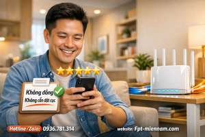 Điều kiện lắp mạng FPT Cầu Ngang: Thủ tục không cọc – Hỗ trợ trả sau