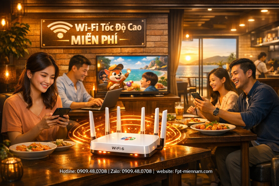 giai-phap-lap-mang-fpt-cam-ranh-cho-quan-an-tang-trai-nghiem-khach-hang