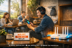 Giải pháp lắp mạng FPT Tân Phú cho quán cafe: Thu hút khách bằng Wifi cực mạnh