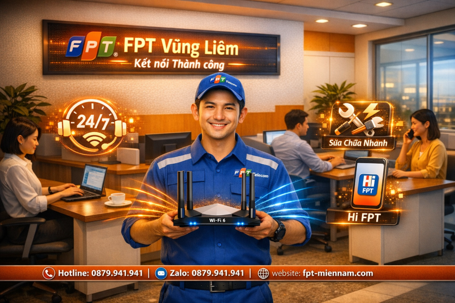 Giải pháp lắp mạng FPT Vũng Liêm tối ưu cho doanh nghiệp nhỏ