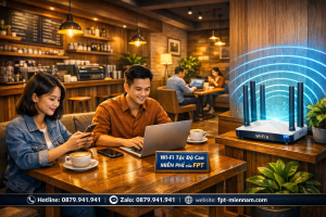 Giải pháp lắp mạng FPT Vũng Liêm tối ưu cho mô hình quán Cafe