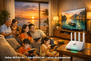 Gói internet FPT Nha Trang cho gia đình 4–6 người: Ổn định và Tiết kiệm