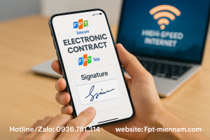 Hướng dẫn ký hợp đồng online FPT tại Thới Lai, Cần Thơ