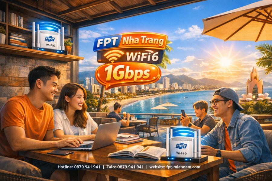 Internet FPT Nha Trang tốc độ cao cho quán cafe: Thu hút khách hàng bằng trải nghiệm mượt mà