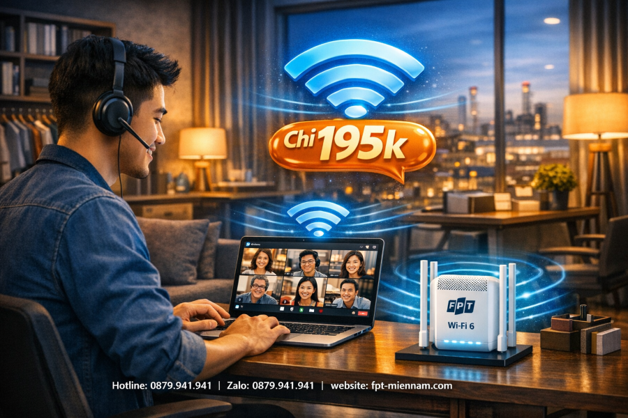 Internet FPT Nhơn Trạch dùng họp online ổn không? Giải pháp cho Work from Home
