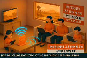Internet Xã Định An – Giải Pháp WiFi 6 Gói Rẻ, Tốc Độ Cực Đỉnh