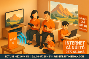 Internet Xã Núi Tô – Kết Nối WiFi 6 Siêu Tốc, Giá Cực Ưu Đãi