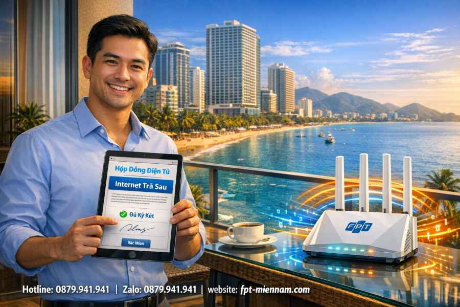 Lắp internet FPT Nha Trang trả sau: Giải pháp linh hoạt cho mọi nhà
