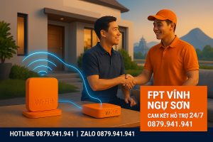 Lắp Internet FPT Phường Vĩnh Ngươn – Cam kết hỗ trợ và triển khai nhanh
