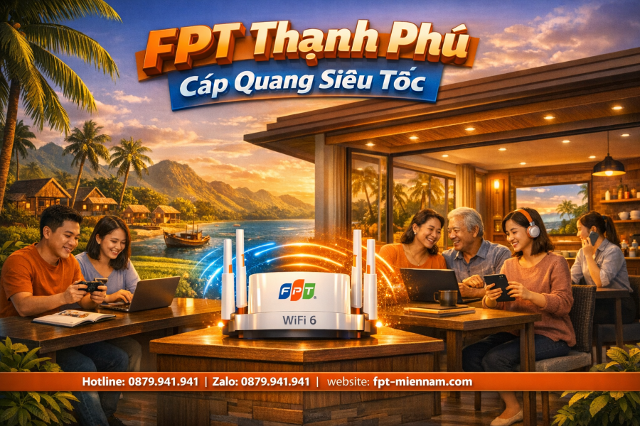 Lắp internet FPT Thạnh Phú – Kết nối siêu tốc, giá cước siêu rẻ