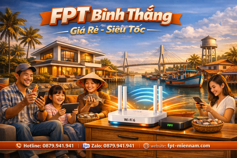 Lắp internet FPT xã Bình Thắng – Kết nối mạnh mẽ, giá rẻ bất ngờ