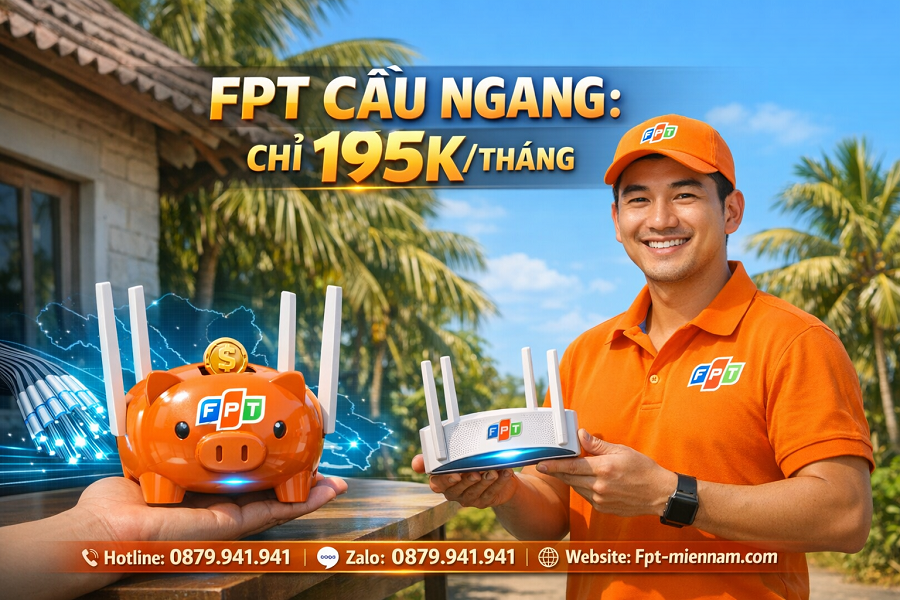 Lắp mạng FPT Cầu Ngang giá bao nhiêu 1 tháng? Cập nhật ưu đãi mới nhất
