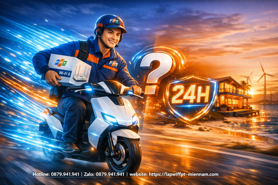 Lắp mạng FPT Duyên Hải có thi công trong ngày không?