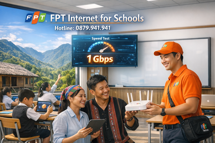 Lắp Mạng FPT Khánh Vĩnh Cho Trường Học – Chắp Cánh Ước Mơ Vùng Cao