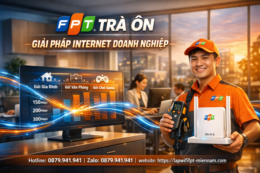 Lắp mạng FPT Trà Ôn cho doanh nghiệp – Nâng tầm hiệu suất công việc
