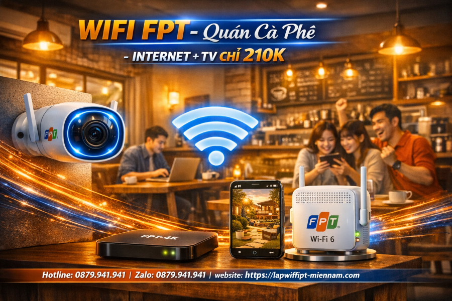 Lắp mạng FPT Trà Ôn cho quán cafe – Bí quyết giữ chân khách hàng
