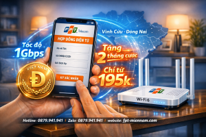 Lắp mạng FPT Vĩnh Cửu ưu đãi: Cơ hội sở hữu Internet tốc độ cao giá rẻ