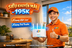 Lắp WiFi FPT Cần Đước Long An Ưu Đãi Cực Sốc: WiFi 6 Siêu Tốc