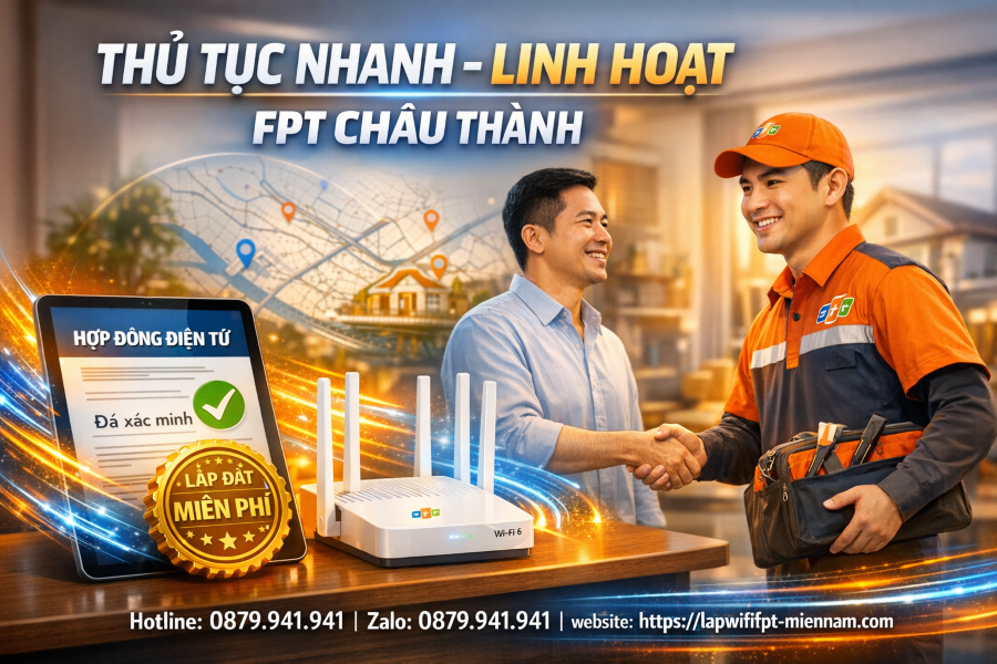 Lắp wifi FPT Châu Thành có cần hợp đồng dài hạn không? Giải đáp từ A-Z