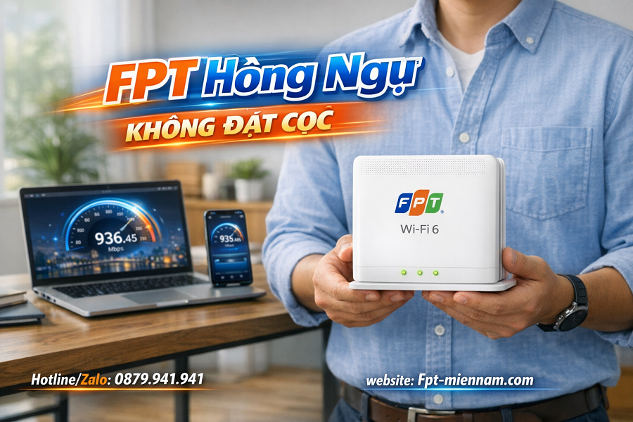 Lắp WiFi FPT Hồng Ngự: Ưu đãi hấp dẫn nhất tháng này