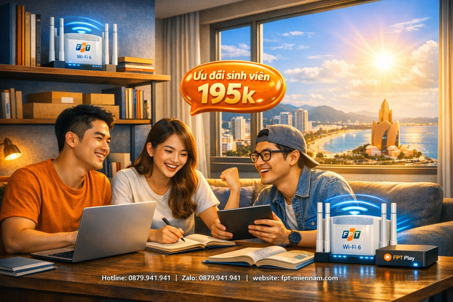 Lắp wifi FPT Nha Trang cho sinh viên – Gói nào rẻ nhất hiện nay?