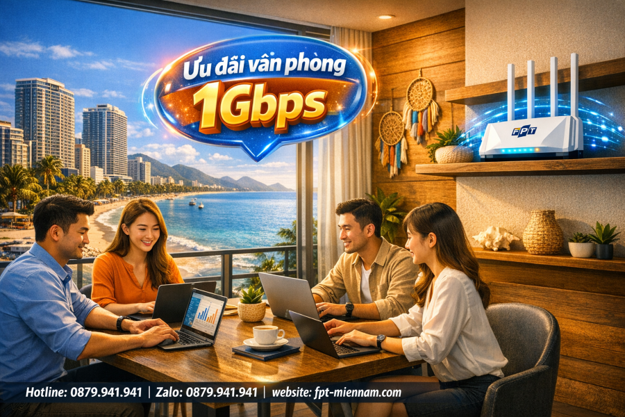 Lắp wifi FPT Nha Trang cho văn phòng nhỏ: Giải pháp kết nối tối ưu