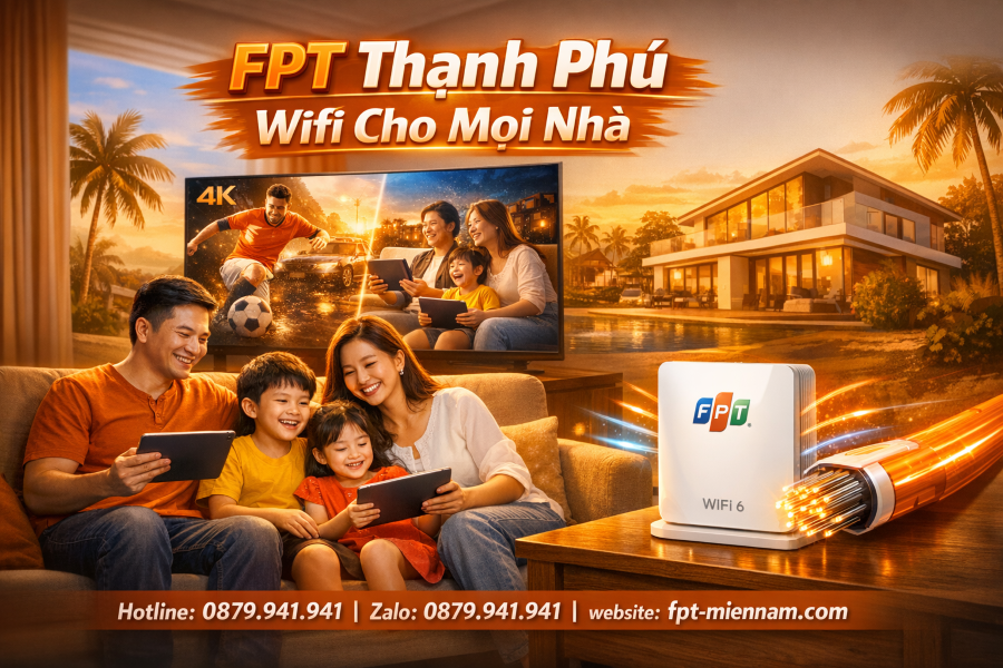 Lắp wifi FPT Thạnh Phú – Kết nối bền bỉ cho gia đình Việt