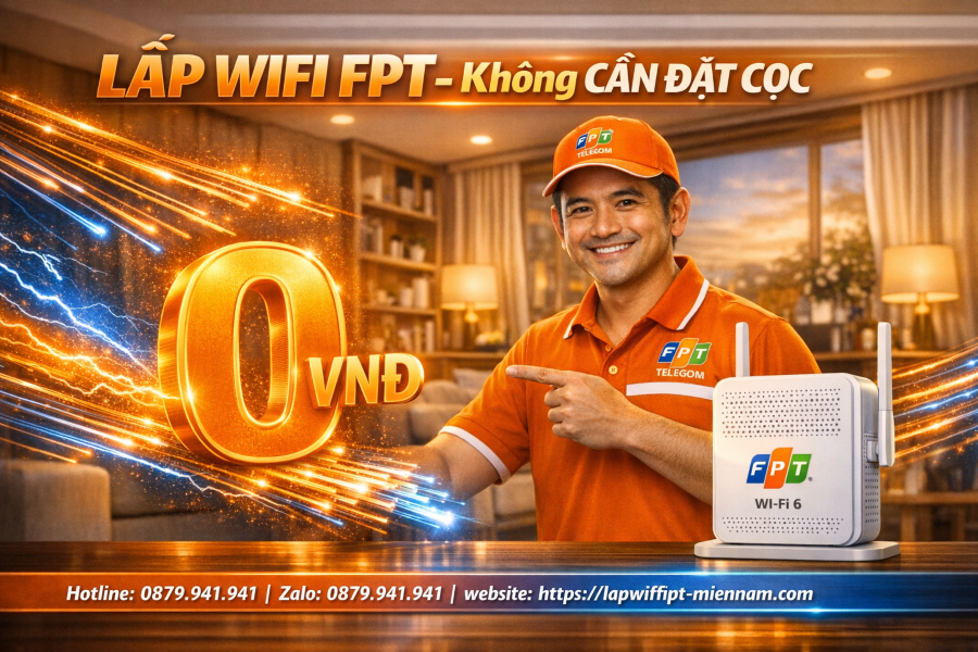 Lắp Wifi FPT Trà Ôn không cần đặt cọc – Thủ tục đơn giản 100%