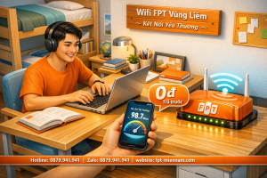 Lắp Wifi FPT Vũng Liêm cho sinh viên – Tốc độ cực căng, chi phí cực thấp