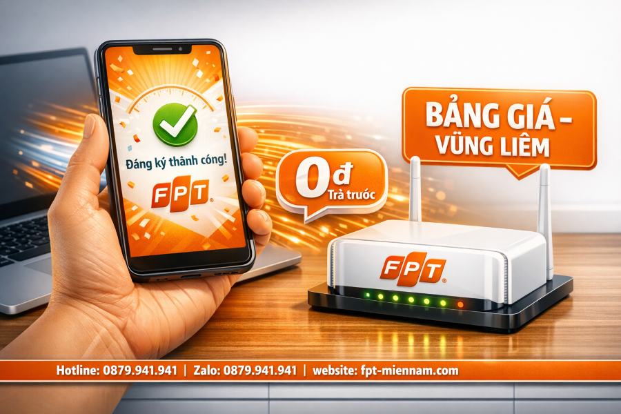 Lắp Wifi FPT Vũng Liêm không cần trả trước – Ưu đãi cực lớn