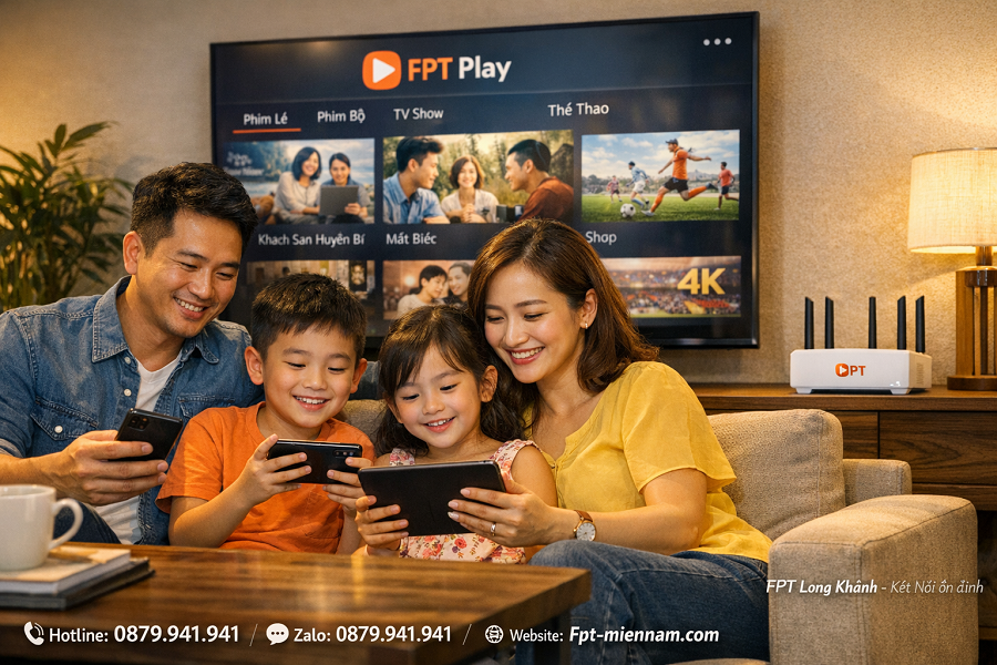 Lựa chọn Gói internet FPT Long Khánh cho gia đình tốt nhất