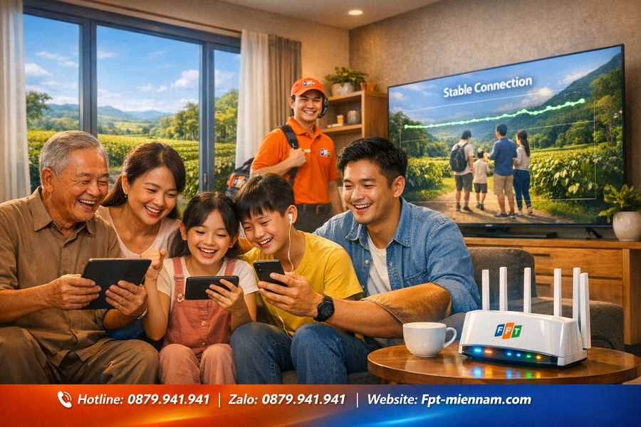 Lựa chọn gói internet FPT Tân Phú cho gia đình tốt nhất