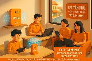 Wi-Fi FPT Phường Tân Phú – Giải pháp Internet cho Doanh nghiệp nhỏ