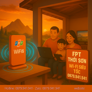 Wi-Fi FPT tại xã Thới Sơn – Kết nối ổn định, Ưu đãi cực lớn