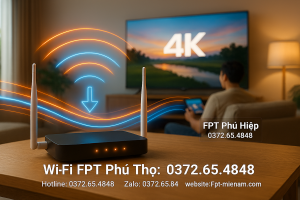 Wi-Fi FPT Xã Phú Thọ: Lắp Đặt Nhanh, Sóng Khỏe, Giá Cực Rẻ