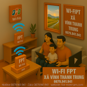Wi-Fi FPT xã Vĩnh Thạnh Trung – Internet Cáp Quang Siêu Tốc