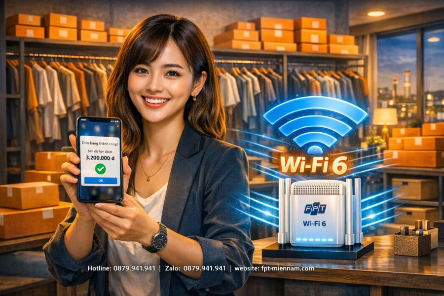 Wifi FPT Nhơn Trạch cho shop online: Chìa khóa chốt đơn thành công
