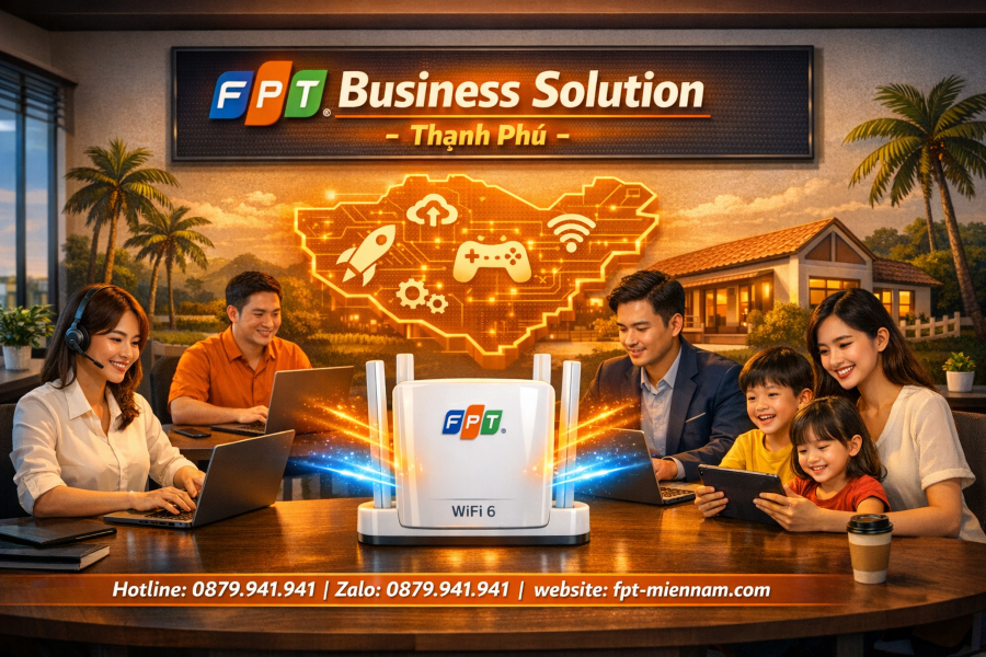 Wifi FPT Thạnh Phú cho doanh nghiệp nhỏ – Đòn bẩy kinh doanh số