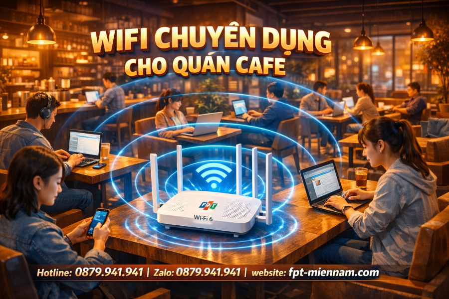 Wifi FPT Vĩnh Cửu cho quán cafe – Chìa khóa giữ chân khách hàng