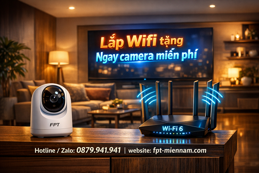Bứt Phá An Ninh – Lắp Wifi FPT Tặng Ngay Camera Miễn Phí 