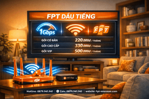 Bảng giá internet FPT Dầu Tiếng cập nhật mới nhất: Siêu tốc & Tiết kiệm