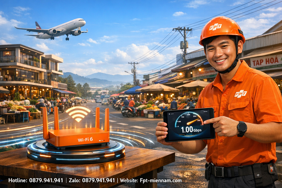 Cáp quang FPT thị trấn Liên Nghĩa: Tốc độ bứt phá, chi phí tối ưu