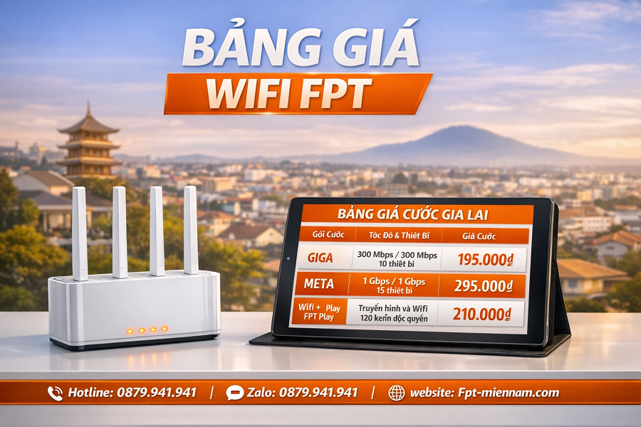 Chi Tiết Bảng Giá Wifi FPT Phường Quy Nhơn Mới Nhất