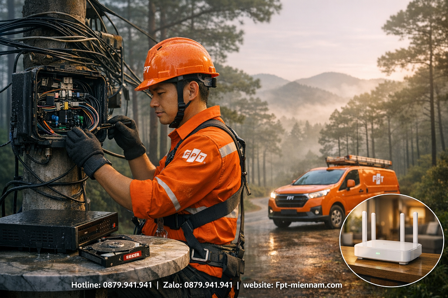Chính sách bảo trì định kỳ hạ tầng FPT tại tỉnh Lâm Đồng: Cam kết ổn định 24/7